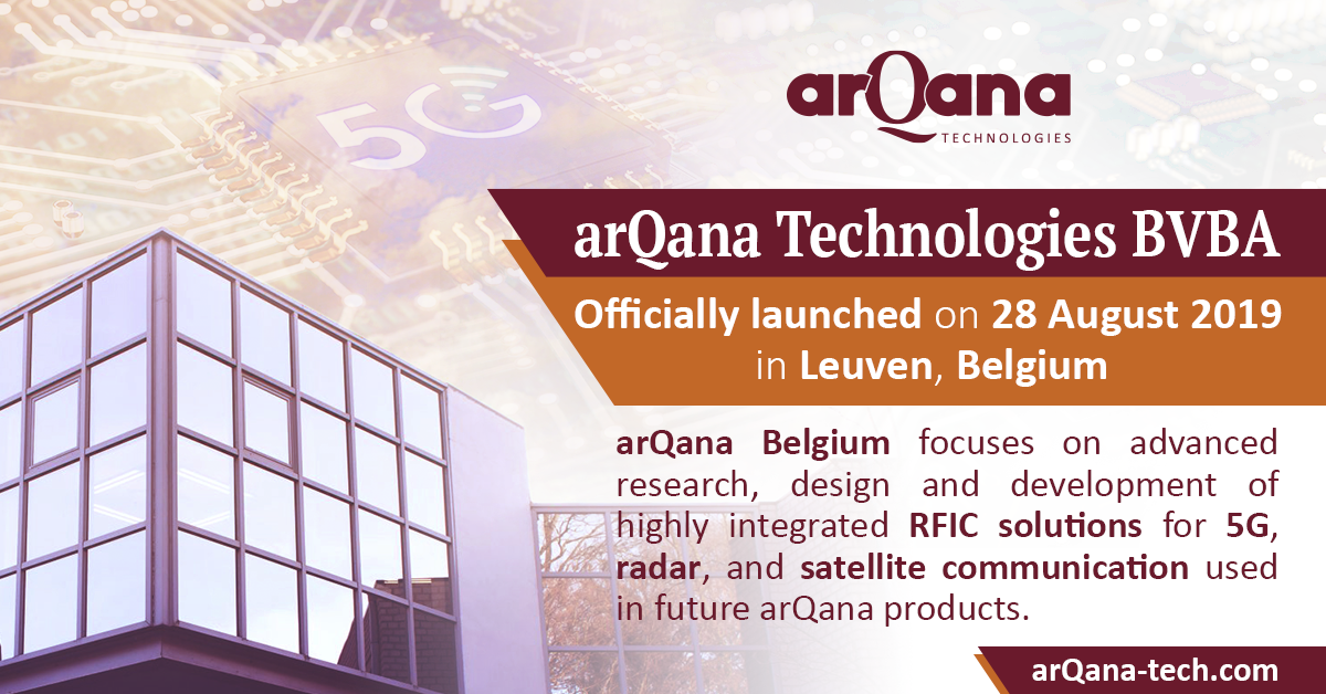 arQana Technologies Launches R&D Office in Belgium