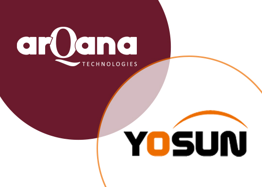 arQana Technologies signs Distribution Agreement with YOSUN
