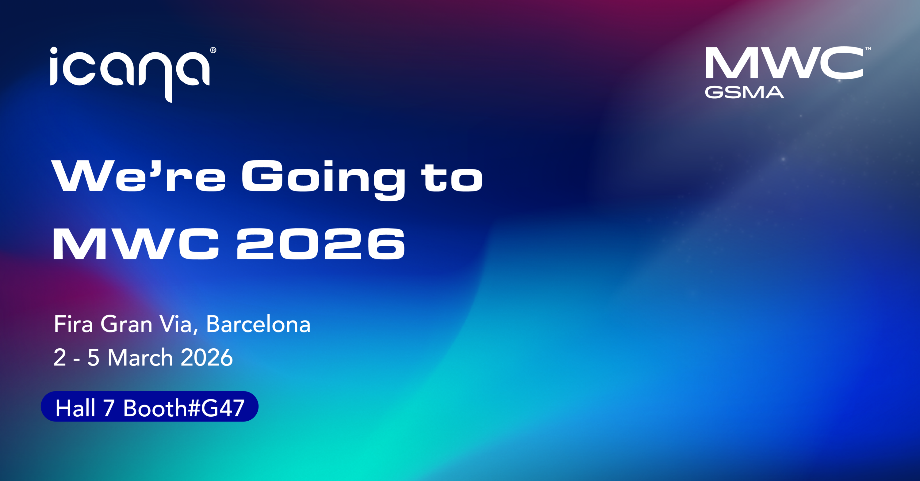 Join iCana at MWC 2026 in Barcelona!
