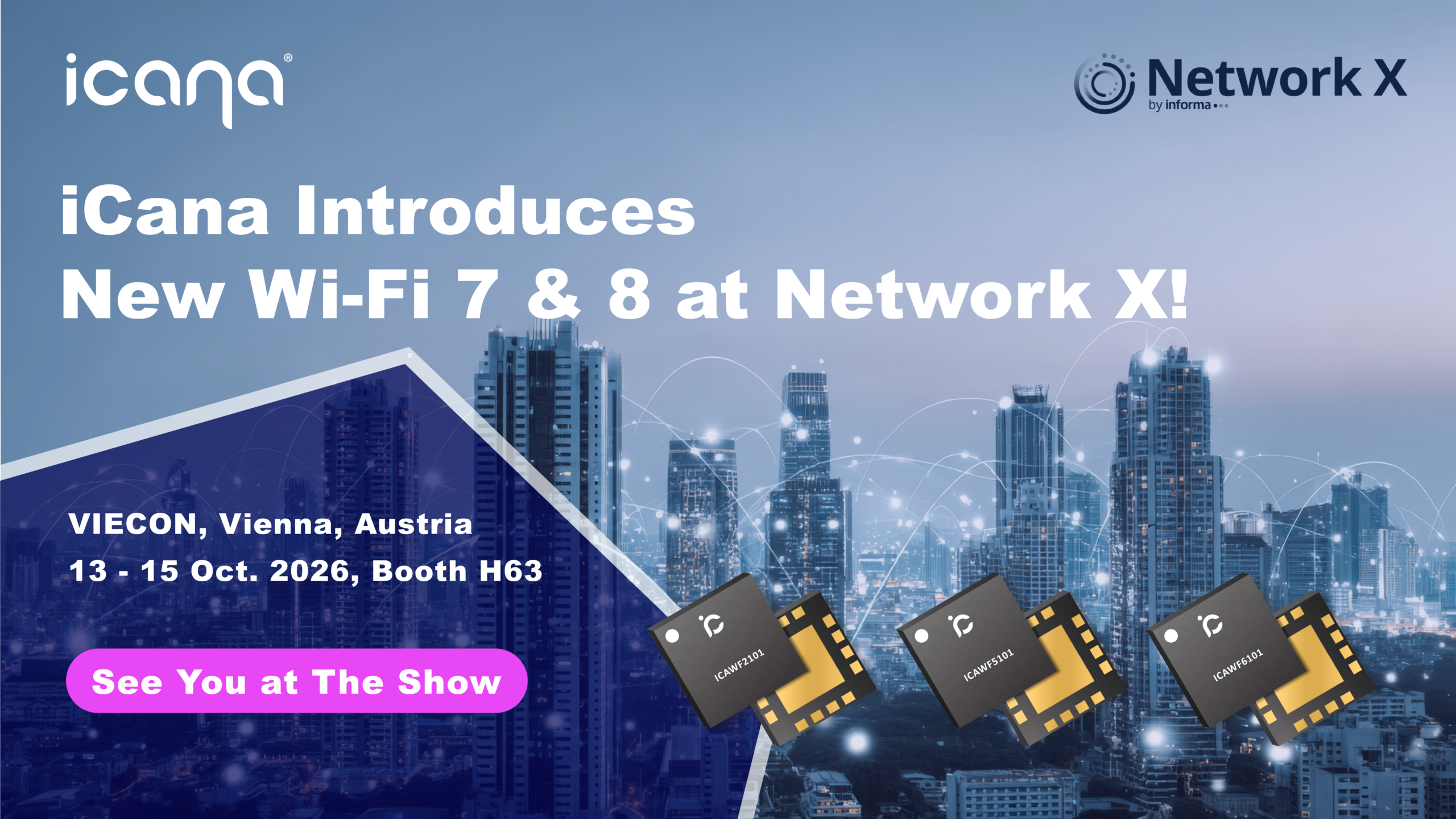 We’re going to Network X Join iCana at Network X 2026